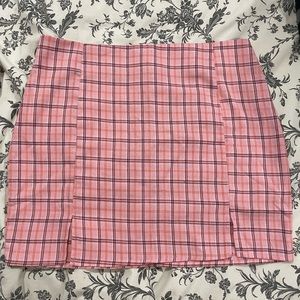 Shein plaid skirt
